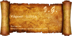 Vágner Gitta névjegykártya